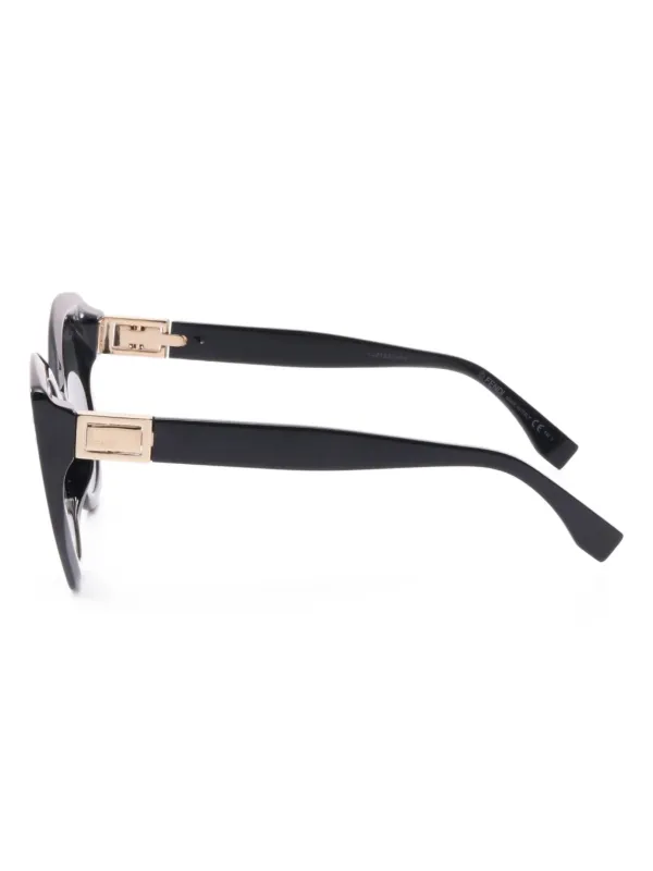 Fendi Black Peekaboo Cat-Eye Sunglasses Fendi - Peeakaboo - Black Butterfly Sunglasses - Sunglasses  main image 4