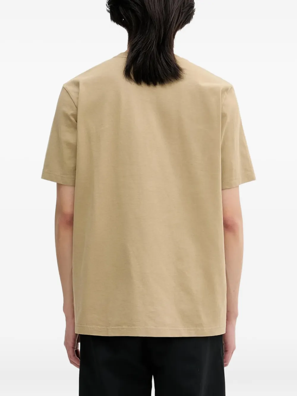 Maison Kitsuné T-shirt met Bold Fox-applicatie Beige