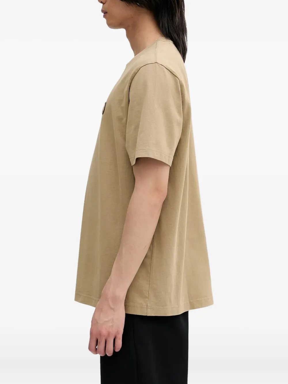 Maison Kitsuné T-shirt met Bold Fox-applicatie Beige