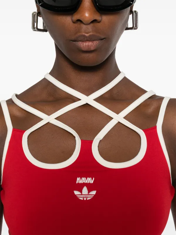 【新品】adidas by avavav ストラップタンクトップ Adidas x Avavav ストラップ タンクトップ | レッド | FARFETCH JP