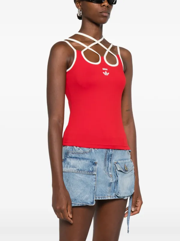 Adidas x Avavav ストラップ タンクトップ | レッド | FARFETCH JP