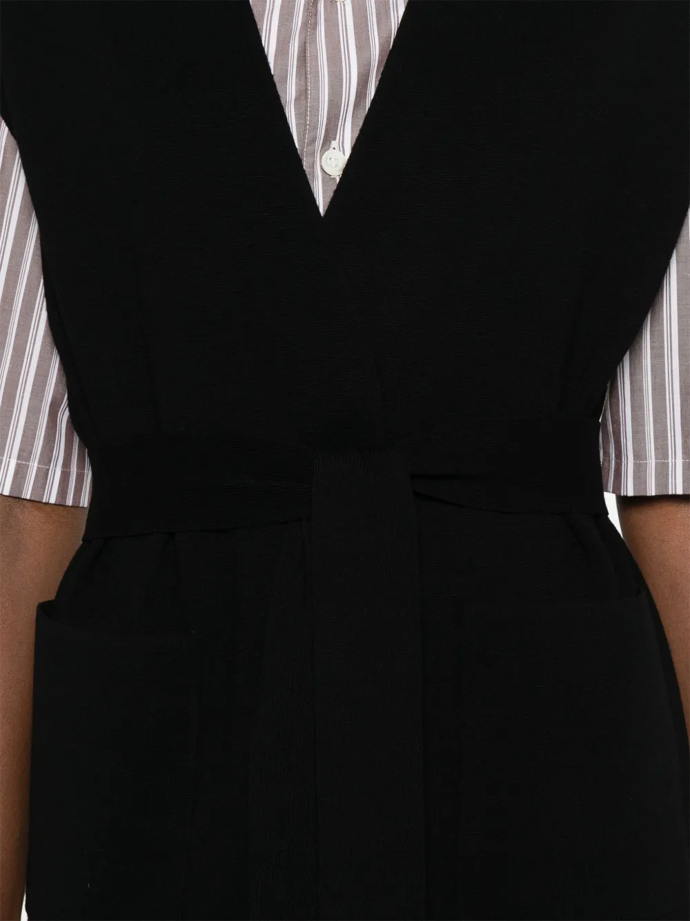 Max Mara knitted vest Zwart