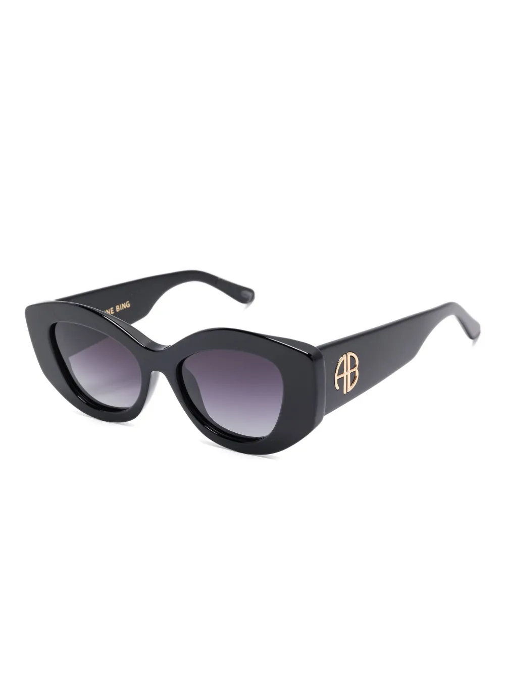 ANINE BING Rennes zonnebril met cat-eye montuur - Zwart