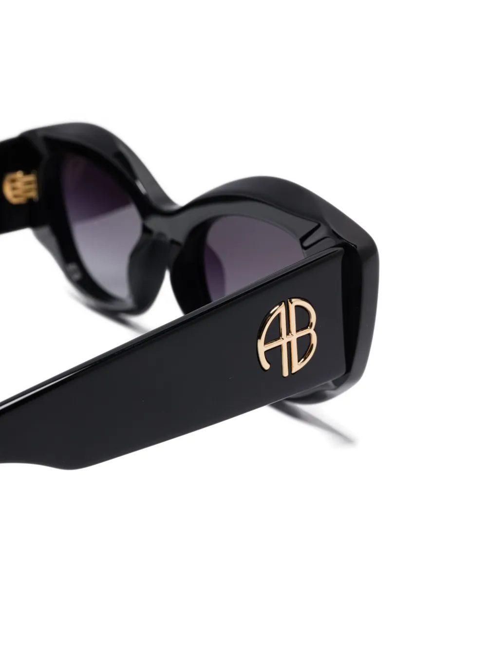 ANINE BING Rennes zonnebril met cat-eye montuur Zwart