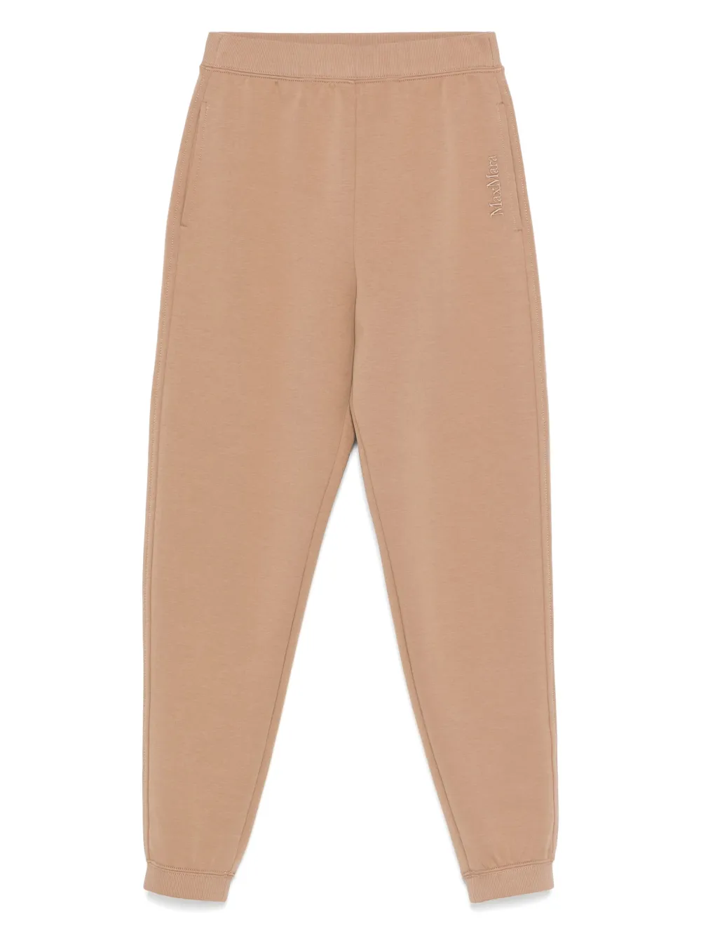 'S Max Mara logo-embroidered track pants - ブラウン 'S Max Mara logo-embroidered track pants - ブラウン