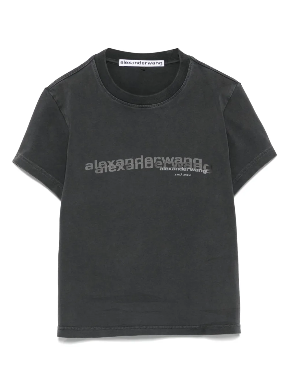 Alexander Wang playera con logo estampado | gris | Image 1