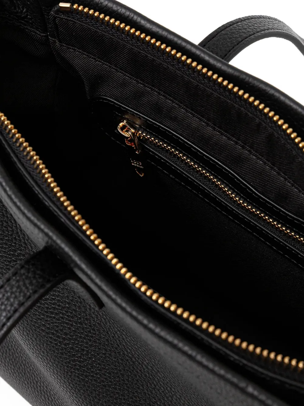 Love Moschino Large Logo-plaque Textured Tote Bag In Black