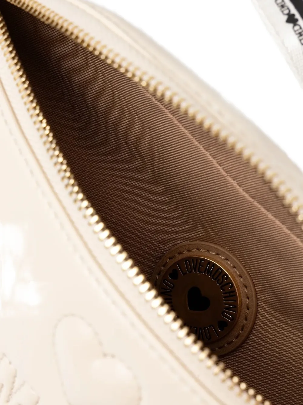 Love Moschino Embroidered-logo Belt Bag In Neutral