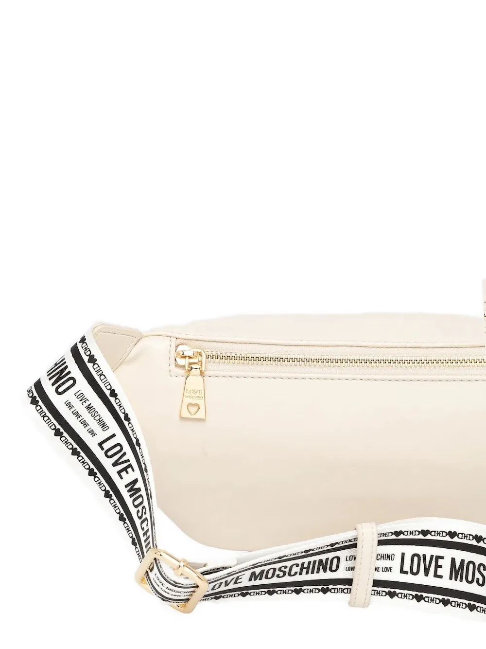 Love Moschino Embroidered-logo Belt Bag In Neutral