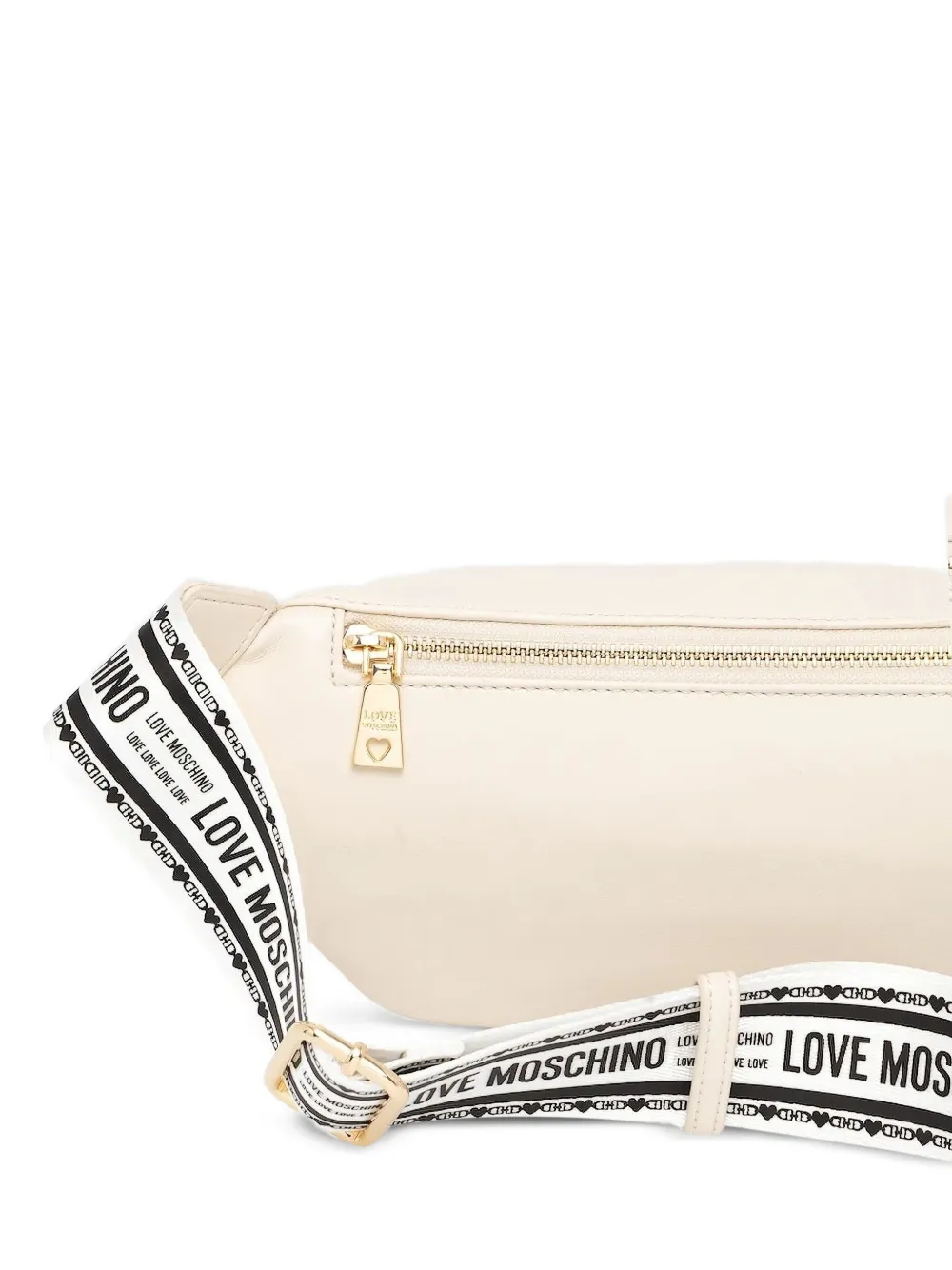 Love Moschino Shopper met geborduurd logo - Beige