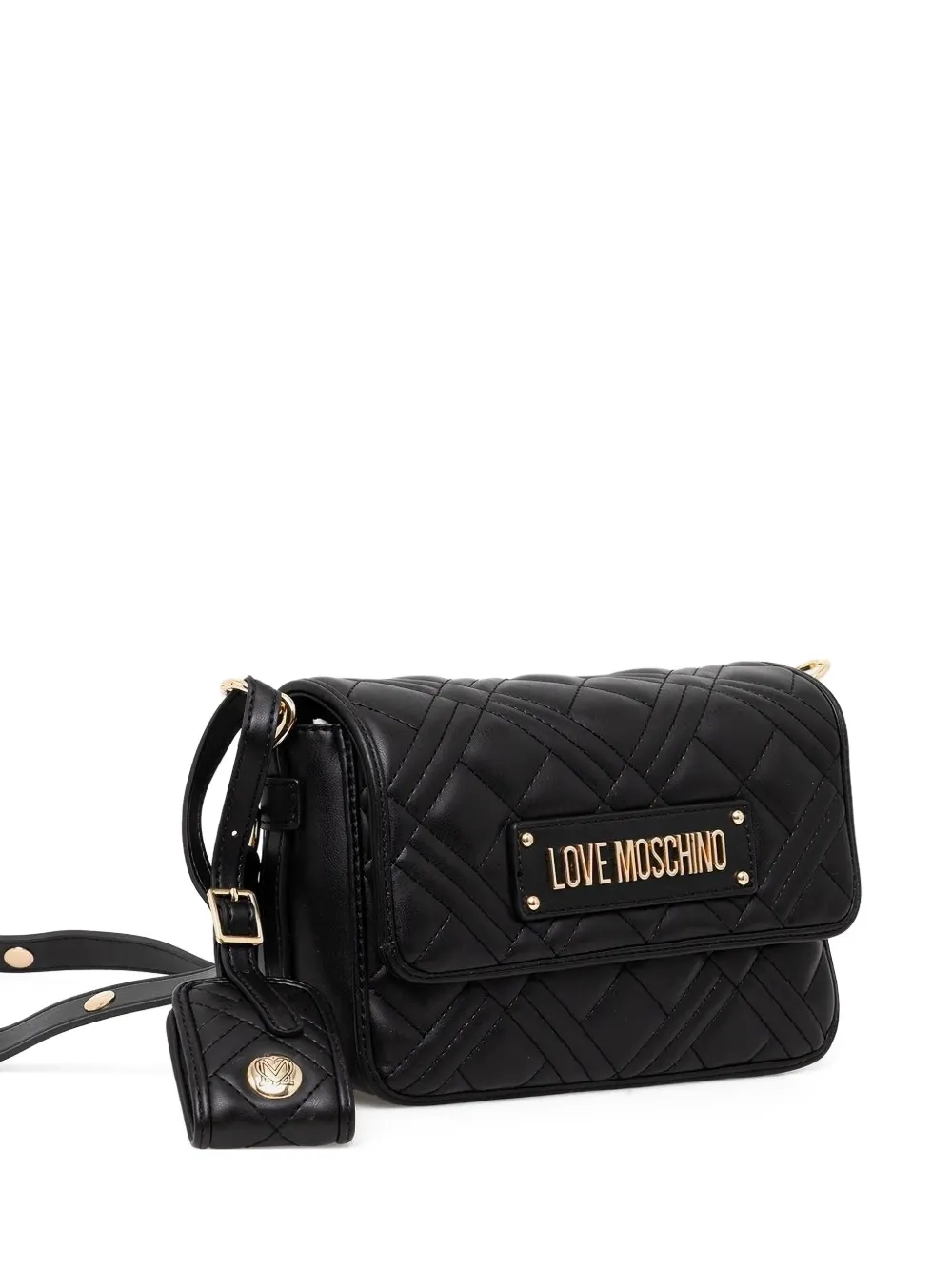 Love Moschino mini quilted shoulder bag | Black | Image 1