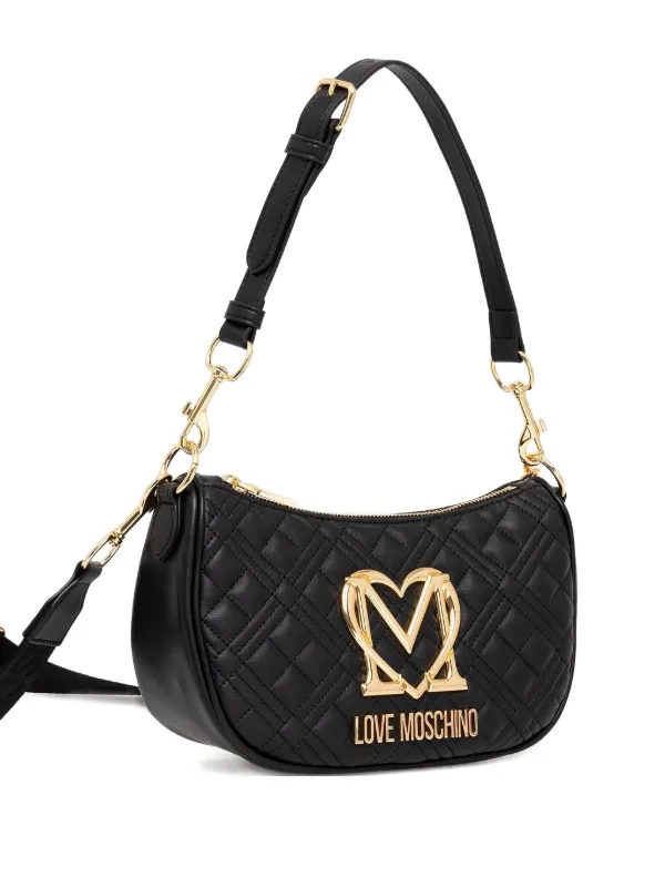 Love Moschino キルティング ショルダーバッグ | ブラック | FARFETCH JP