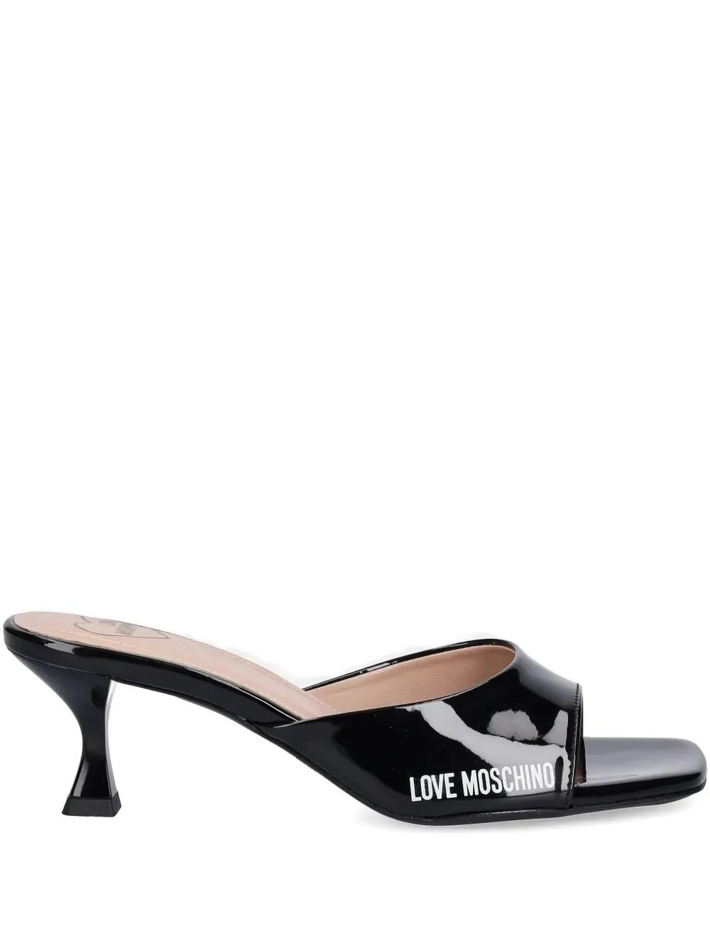 Love Moschino open-toe heeled sandals Black