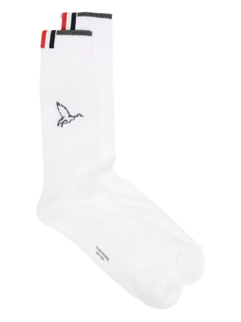 Thom Browne logo-tag socks