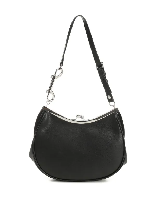 Vivienne Westwood Orb Plaque Shoulder Bag | Black | FARFETCH