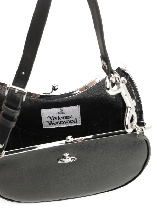 Vivienne Westwood Bolsa Com Placa Orb | Preto | FARFETCH BR
