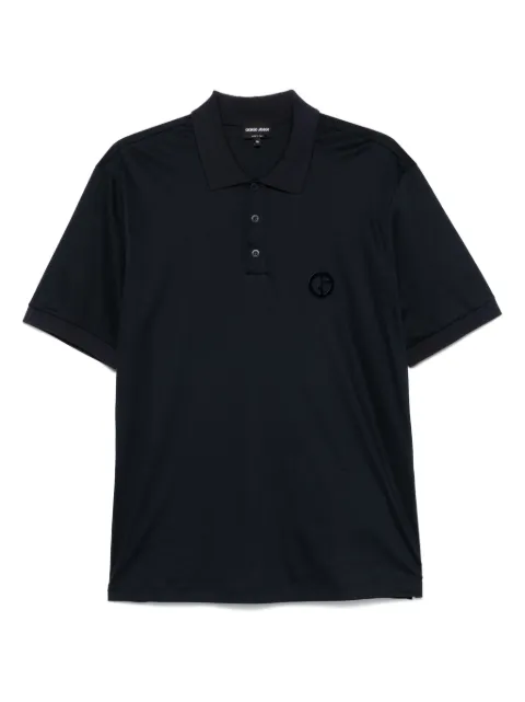 Giorgio Armani logo-embossed polo shirt