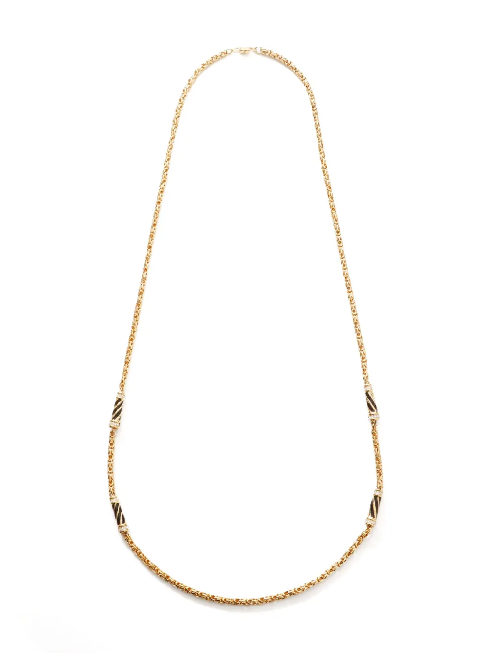 Christian Dior Pre-Owned 1980s-1990s rhinestone long necklace - Christian Dior Pre-Owned 1980s-1990s rhinestone long necklace -