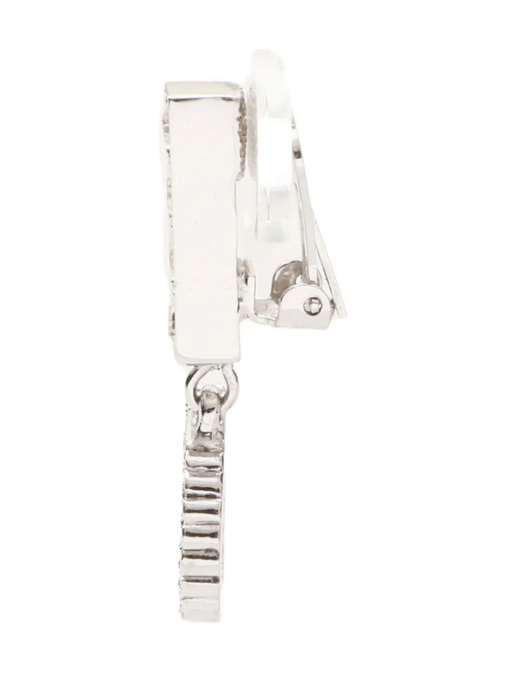 Pre-owned Dior 2000-2010s Rhinestone Clip-on Earrings