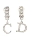 Christian Dior Pre-Owned 2000-2010s rhinestone clip-on earrings - Silver