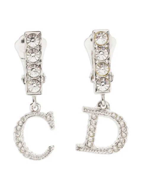 Christian Dior Pre-Owned 2000-2010s rhinestone clip-on earrings