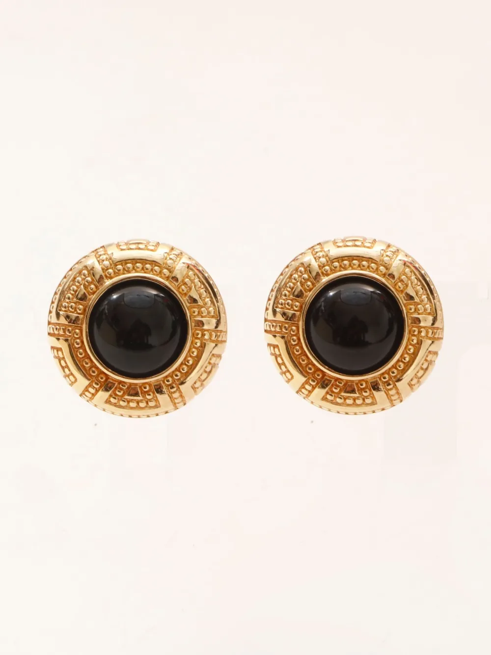 Pre-owned Dior 1980s-1990s Round Clip-on Earrings