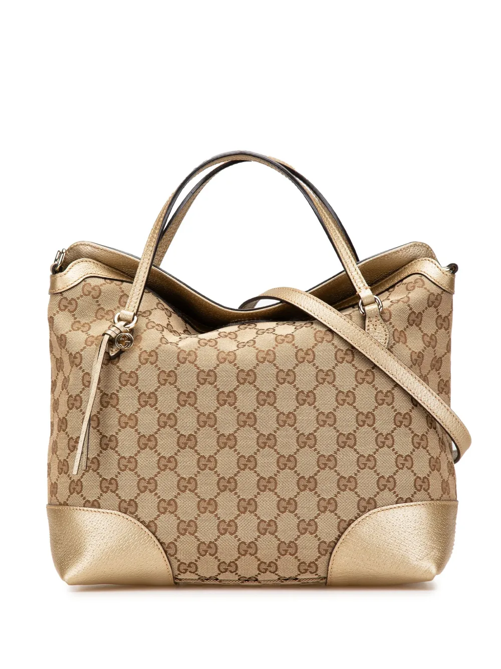Pre-owned Gucci 2000-2015 Gg Canvas Bree Satchel