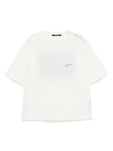 SONGZIO embroidered-poetry T-shirt