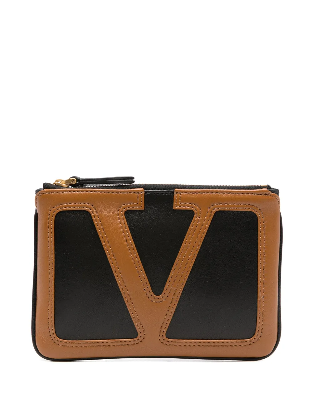 Valentino Garavani Viva Superstar leather wallet Zwart