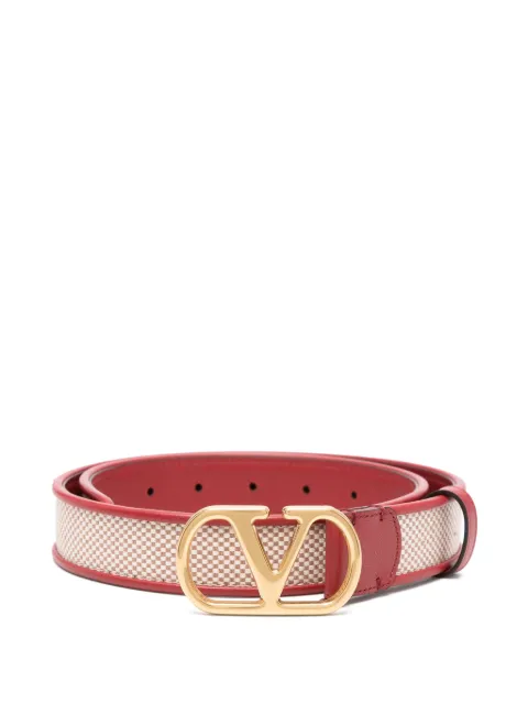 Valentino Garavani Vlogo leather belt