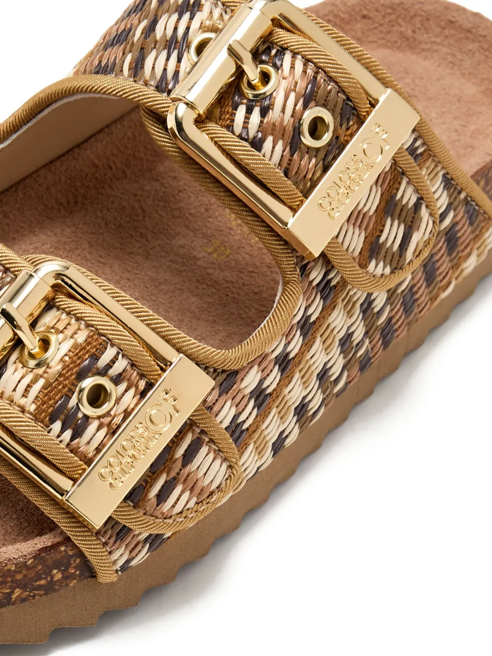Colors Of California Kids Geweven sandalen met gesp Bruin