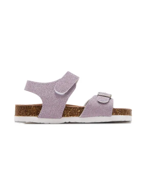 Colors Of California Kids glitter-finish buckle sandals