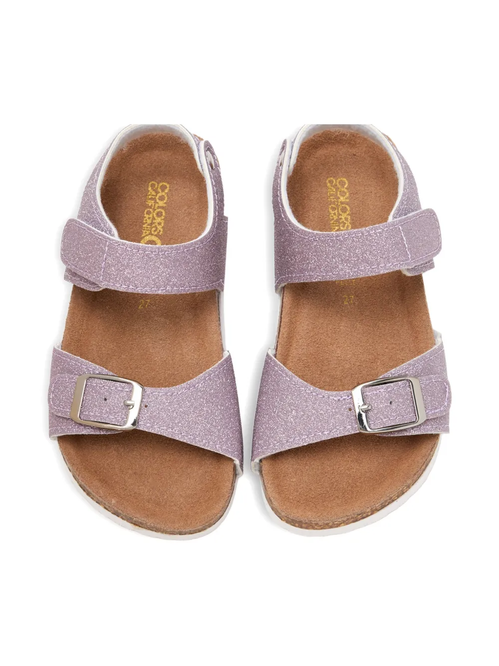 Colors Of California Kids Sandalen met glitter en gesp Roze