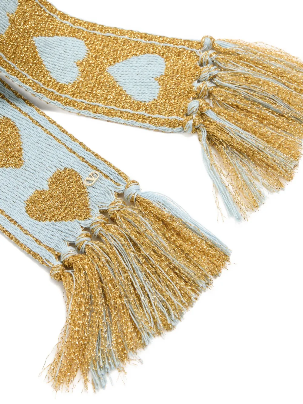 Valentino Metallic-detail Antibes Scarf In Multi