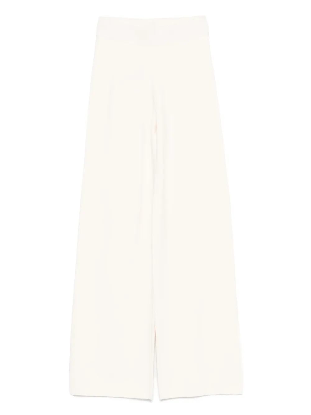 Max Mara elasticated-waist palazzo trousers - ホワイト Max Mara elasticated-waist palazzo trousers - ホワイト