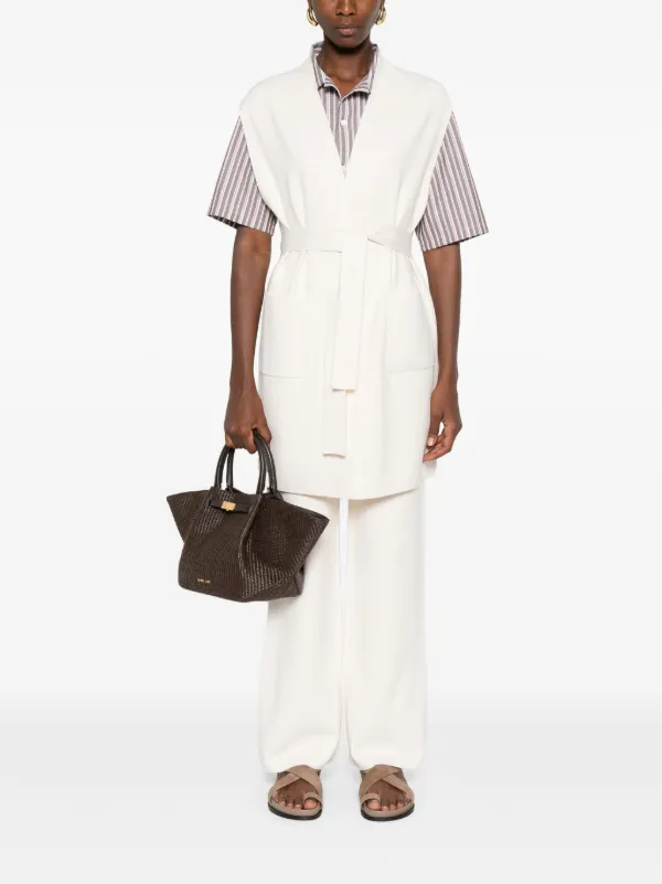 Max Mara ワイド イージーパンツ | ホワイト | FARFETCH JP