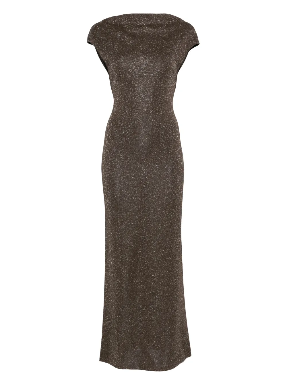 Max Mara lurex-detail dress Bruin