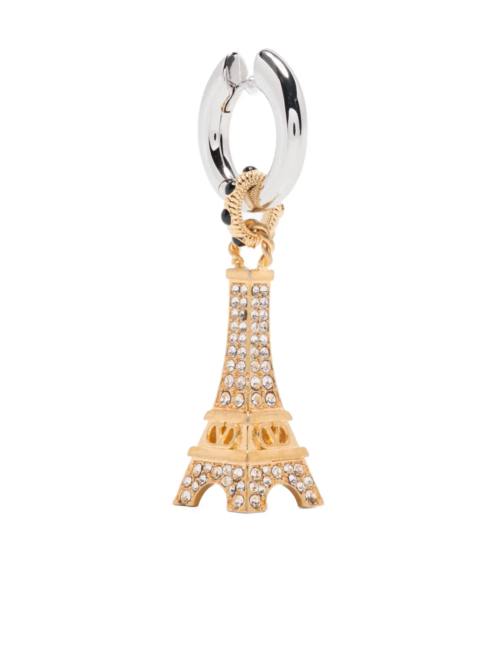 Valentino Garavani Eiffel Tower crystal-embellished earrings - Oro