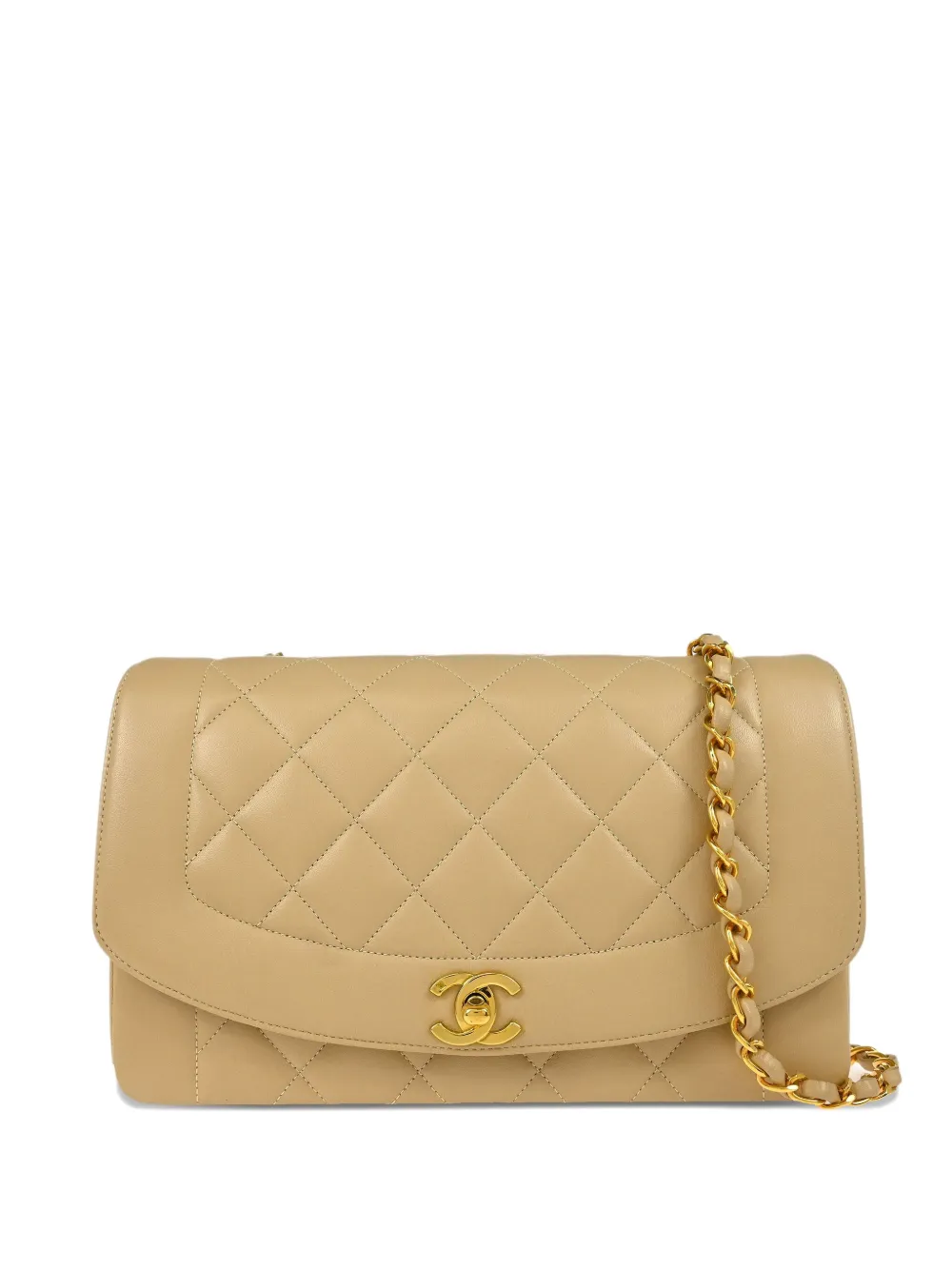 CHANEL Pre-Owned 1995 ダイアナ ショルダーバッグ M - ニュートラル CHANEL Pre-Owned 1995 ダイアナ ショルダーバッグ M - ニュートラル