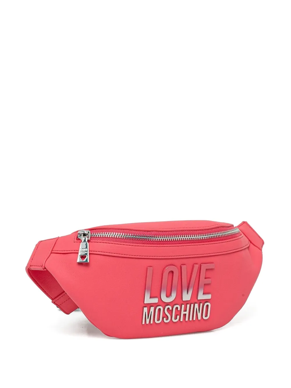 Love Moschino Logo-plaque Belt Bag In Red