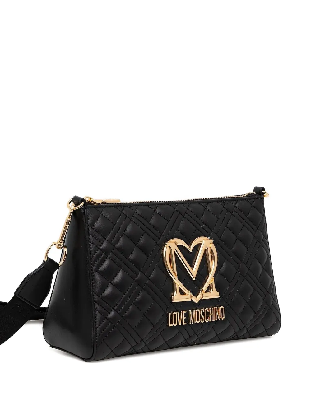Love Moschino quilted logo cross-body bag | Black | Image 1