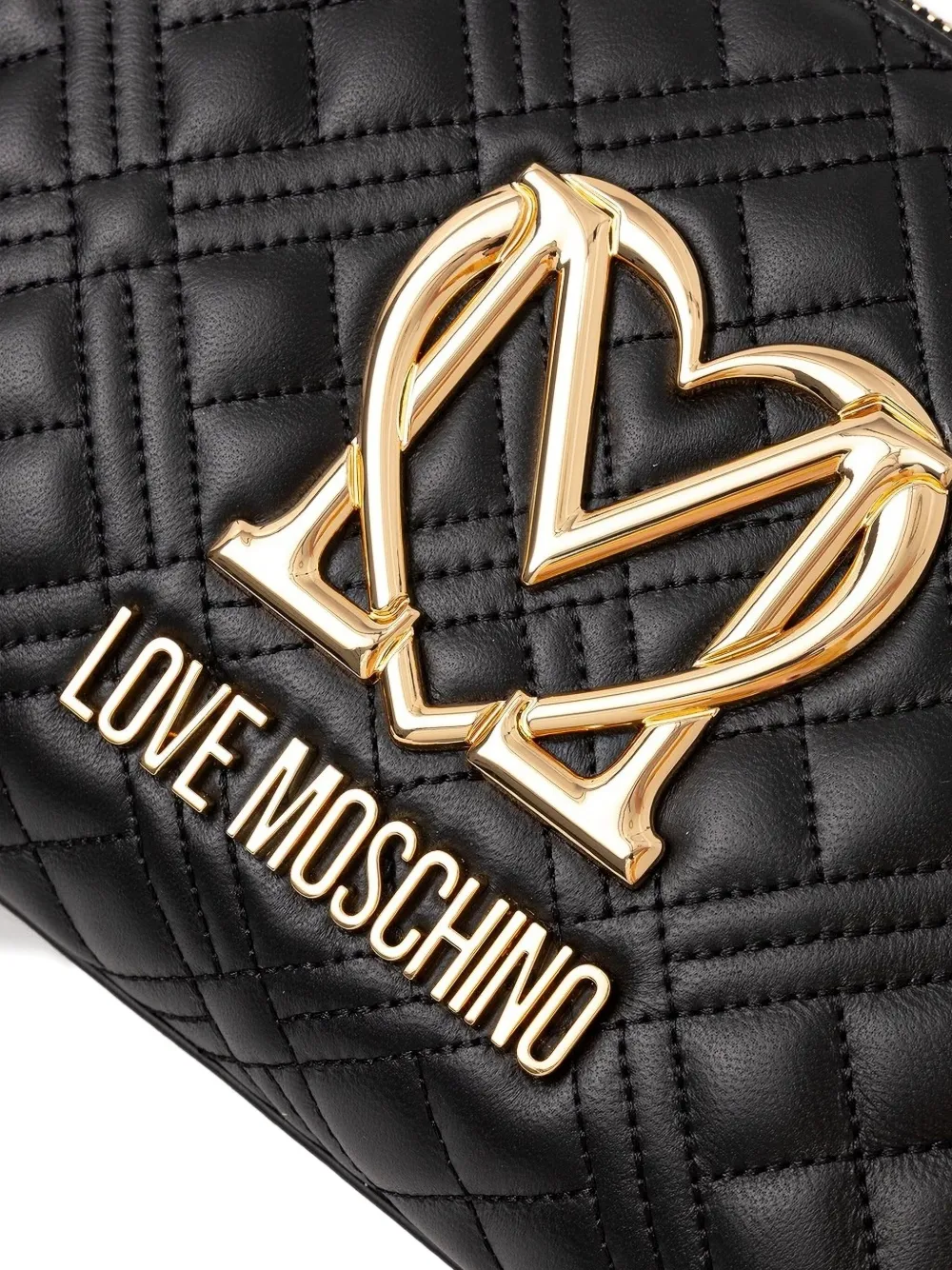 Love Moschino Crossbodytas met logo Zwart