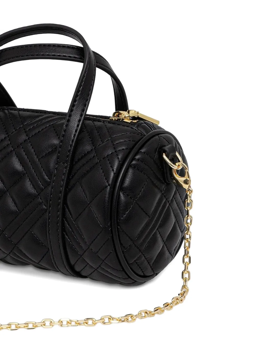Love Moschino Diamond-quilted Tote Bag In Black