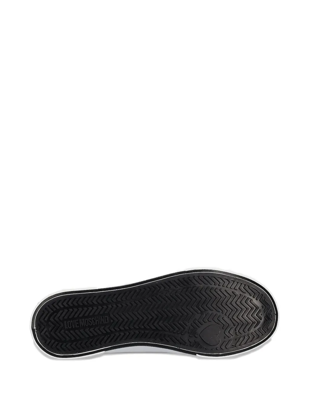 Love Moschino logo-patch lace-up sneakers White