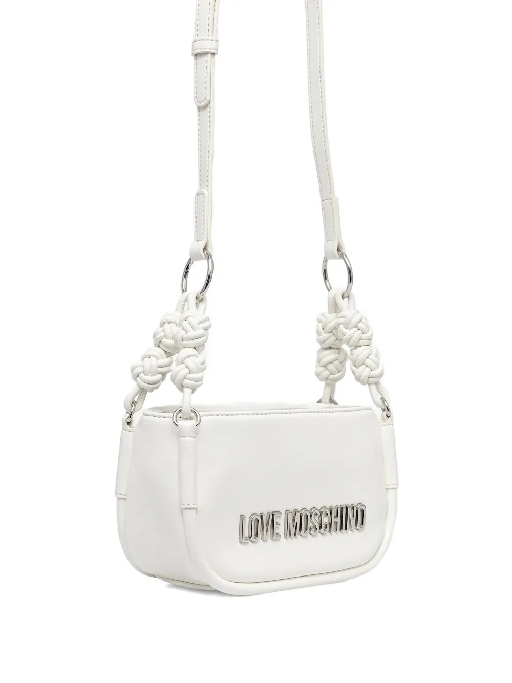 Love Moschino Knotted-detailing Crossbody Bag In White