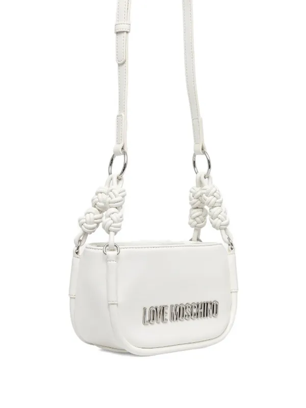 Love Moschino knotted-detailing Crossbody Bag White