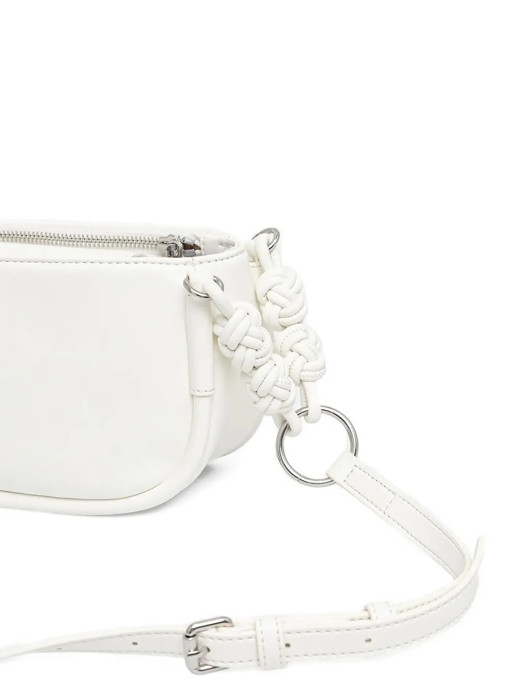 Love Moschino Knotted-detailing Crossbody Bag In White
