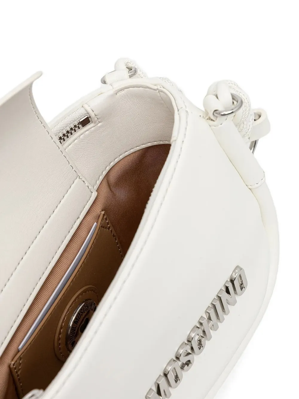 Love Moschino Knotted-detailing Crossbody Bag In White