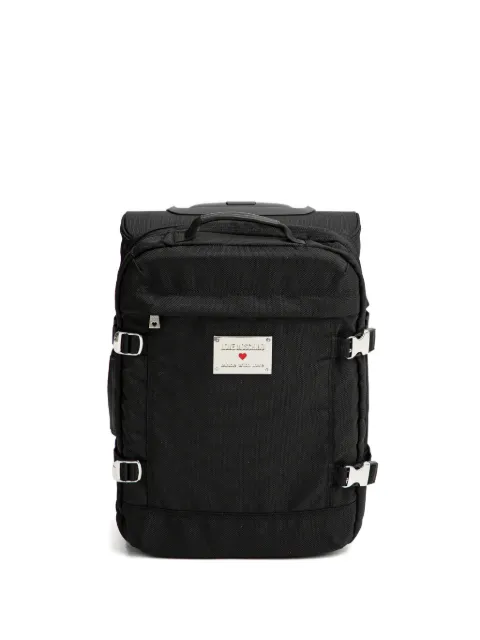 Love Moschino logo-plaque wheeled luggage 
