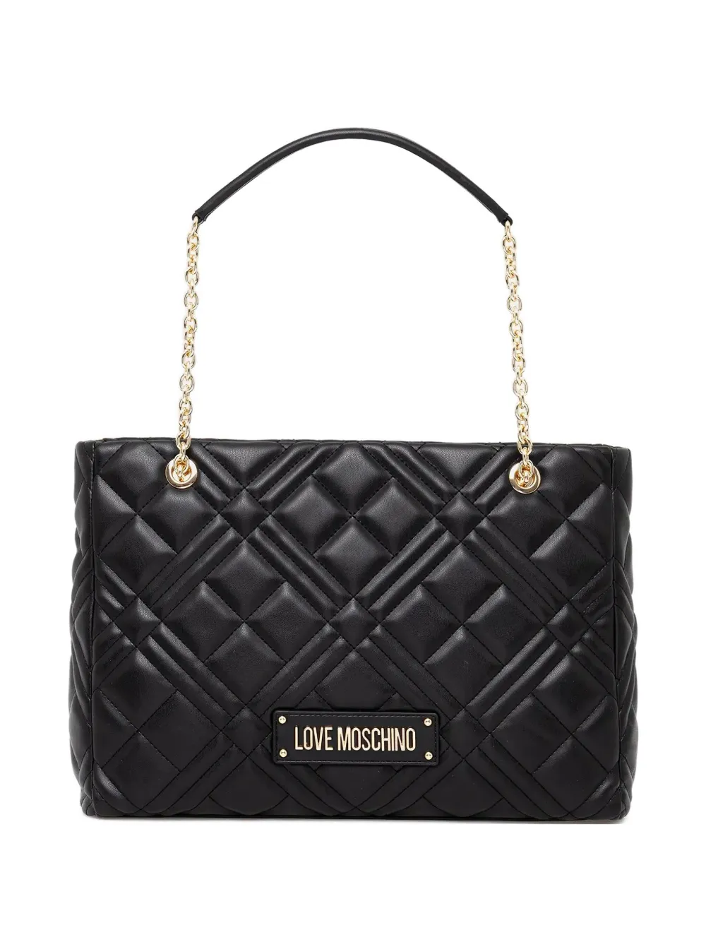 Love Moschino キルティング ショルダーバッグ L - ブラック Love Moschino キルティング ショルダーバッグ L - ブラック